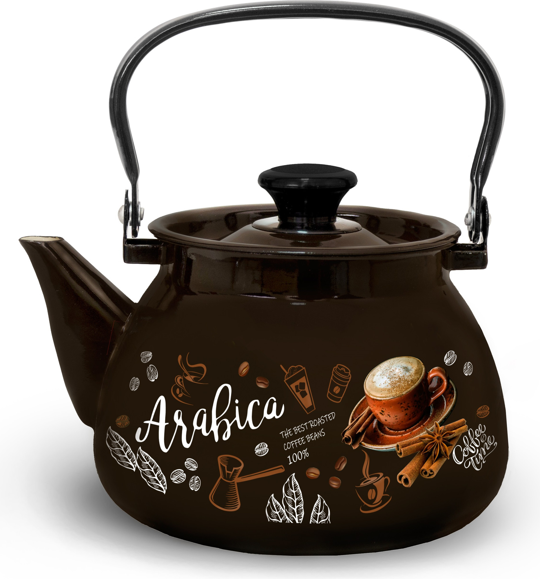 Чайник КМЗ Арабика 42104-122/6-У4КА (коричневый)