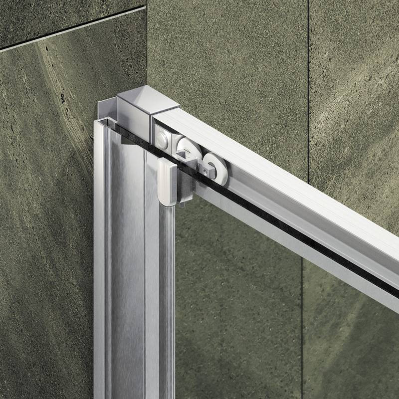 Душевая дверь MaybahGlass 195x100 / MGD-1275-5 (бесцветное стекло/хром матовый) — фото 3