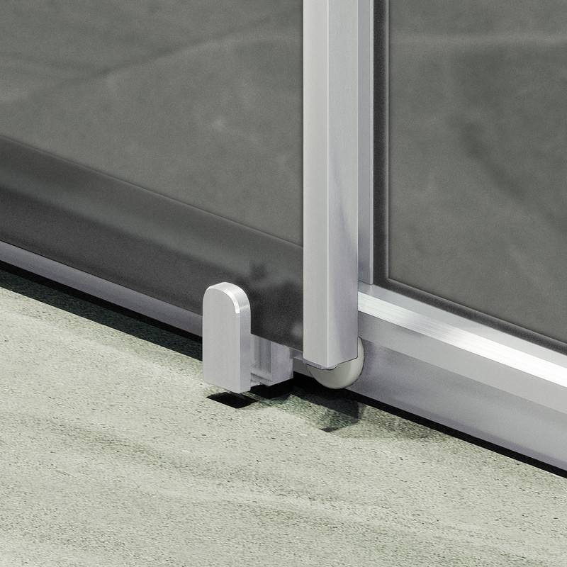 Душевая дверь MaybahGlass 195x100 / MGD-1287-5 (графитовое матовое стекло/хром матовый) — фото 2