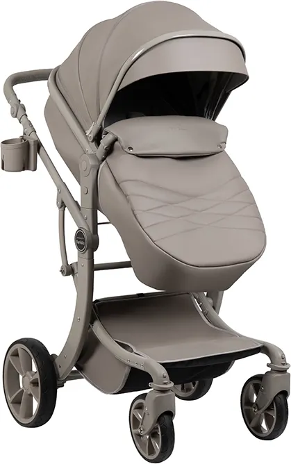 Детская универсальная коляска Aimile Adventurer PU Cosmic Latte / ADV-18 (космический латте) — фото 4