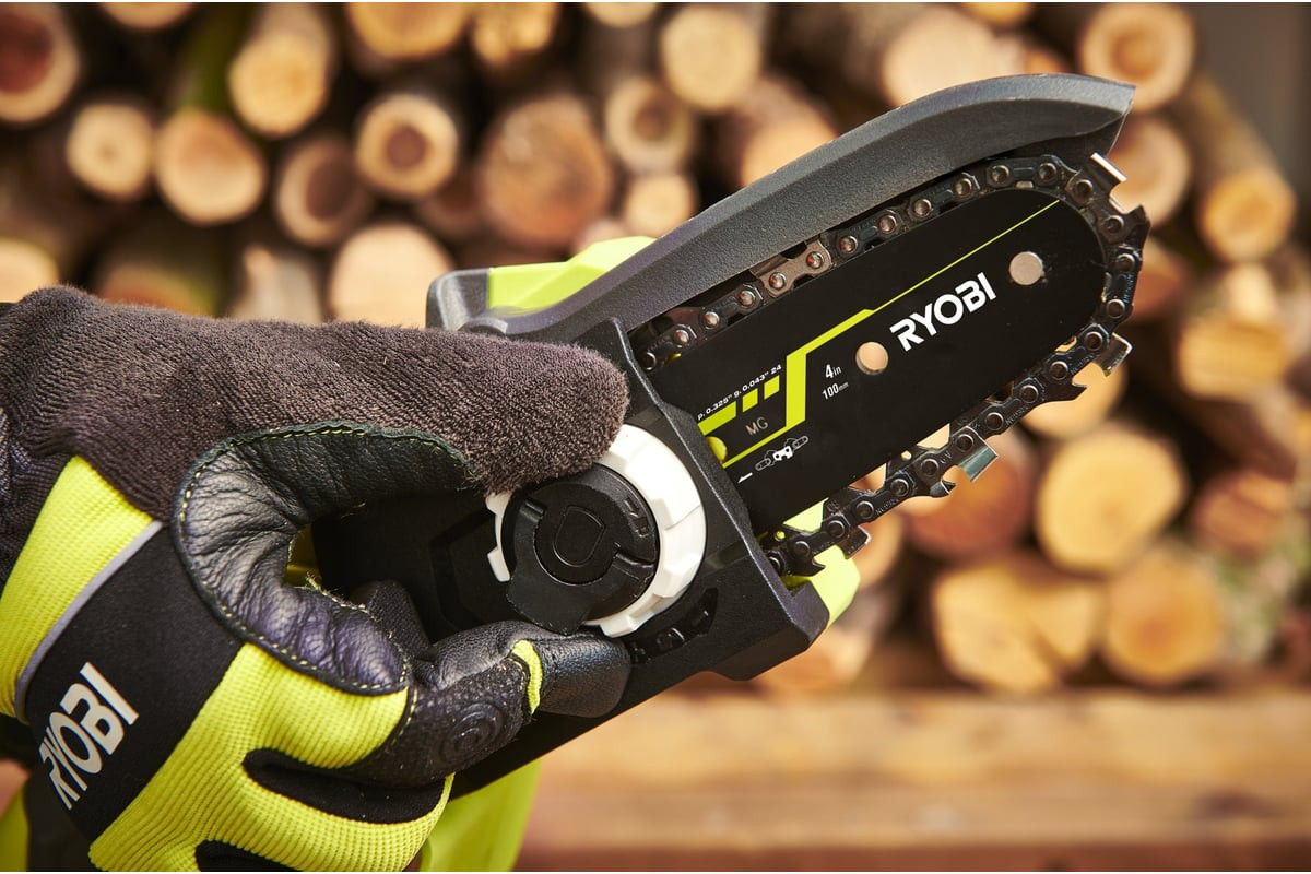 Пила цепная аккумуляторная Ryobi RY18PSX10A-0 / 5133005433 — фото 5