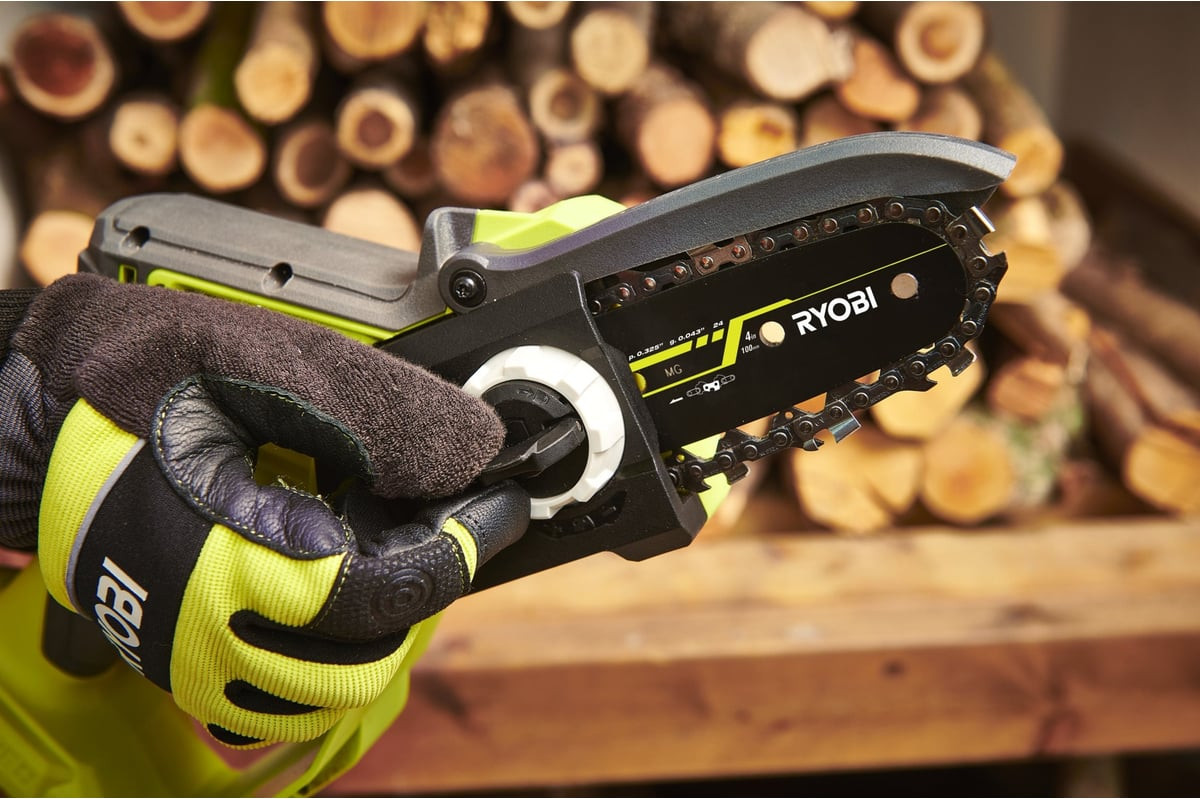 Пила цепная аккумуляторная Ryobi RY18PSX10A-0 / 5133005433 — фото 6