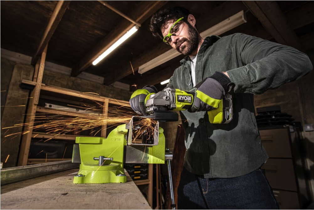 Угловая шлифовальная машина Ryobi RAG18X-1x40SJ / 5133005707 — фото 3