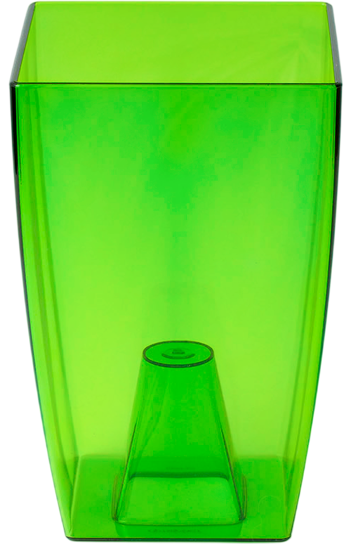 Кашпо Optimplast Т3110 (2л, прозрачно-зеленый)