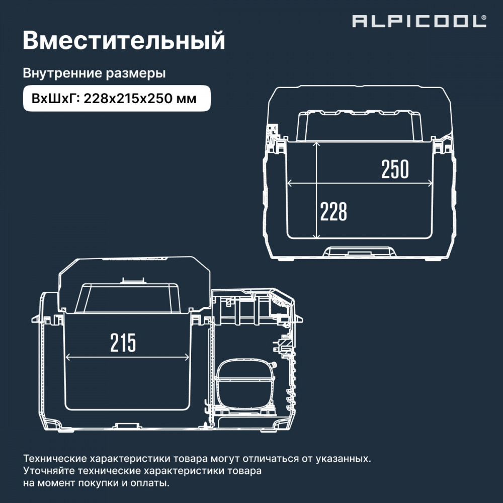 Автохолодильник Alpicool NL12 (12/24) — фото 5