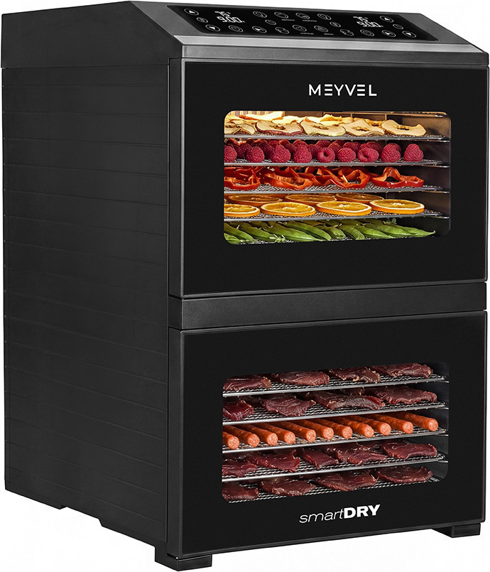 Сушильный шкаф для овощей и фруктов Meyvel MDH15-1P2 (черный)