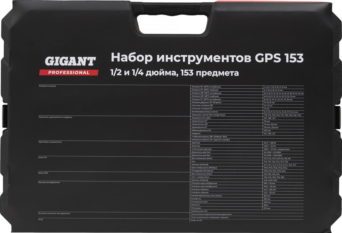 Универсальный набор инструментов Gigant Professional GPS 153 — фото 5