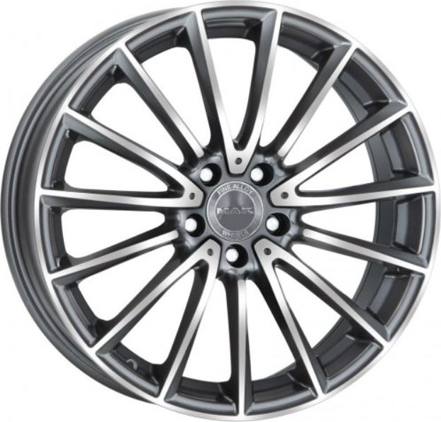 Литой диск MAK Komet 17x7.5" 5x112мм DIA 66.6мм ET 40мм Gun Met-Mirror Face