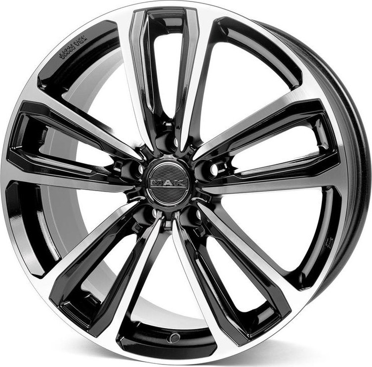 Литой диск MAK Magma 17x7" 5x114.3мм DIA 67.1мм ET 50мм Black Mirror