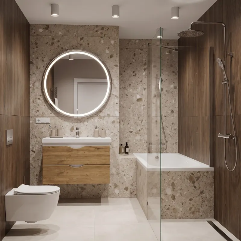 Тумба под умывальник Mixline Амур-80 558844 (белый/дуб) — фото 5