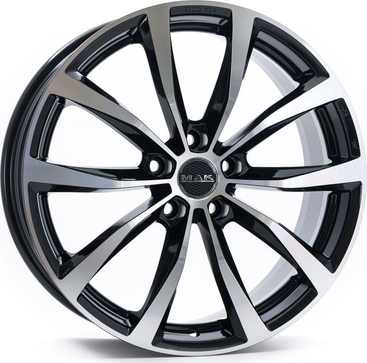 Литой диск MAK Wolf 19x8" 5x112мм DIA 76мм ET 30мм Black Mirror