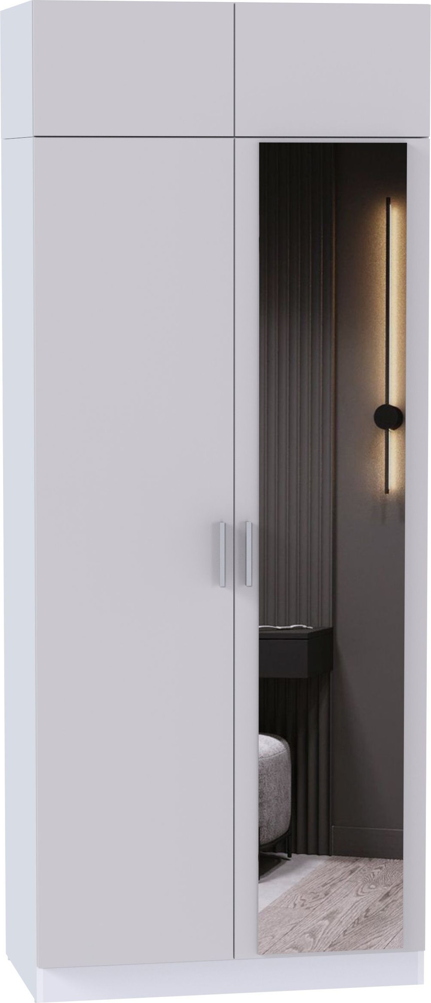 Шкаф Интермебель МР-28 580 1 зеркало (кашемир)