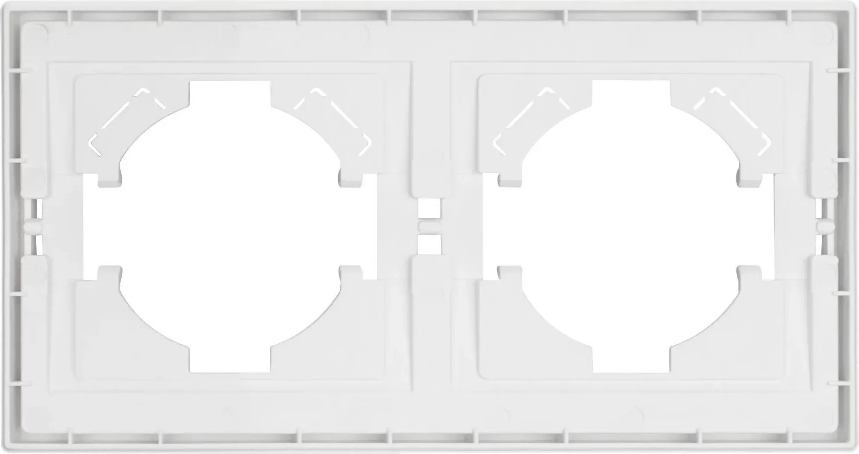 Рамка для выключателей и розеток Arlight FRM-TENDO-PL-2-WH / 053839 — фото 2