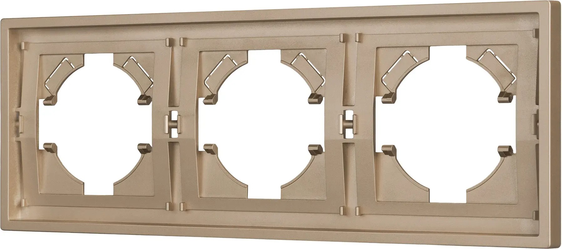 Рамка для выключателей и розеток Arlight FRM-TENDO-PL-3-GD / 053846