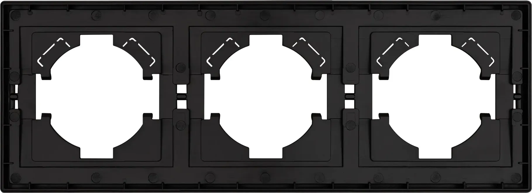 Рамка для выключателей и розеток Arlight FRM-TENDO-PL-3-GR / 053845 — фото 2