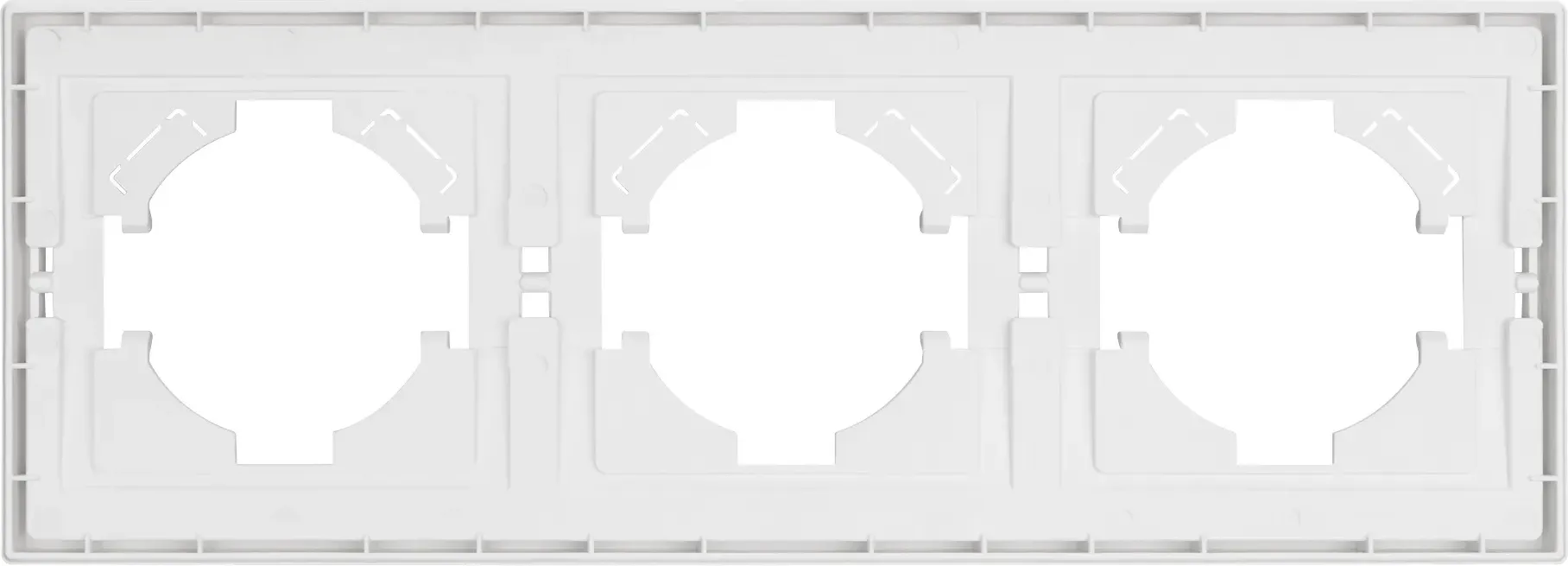 Рамка для выключателей и розеток Arlight FRM-TENDO-PL-3-WH / 053843 — фото 2