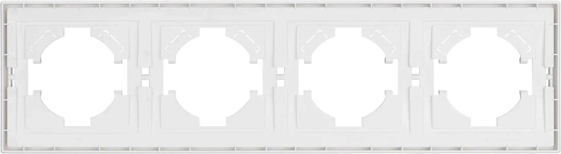Рамка для выключателей и розеток Arlight FRM-TENDO-PL-4-WH / 053847 — фото 3