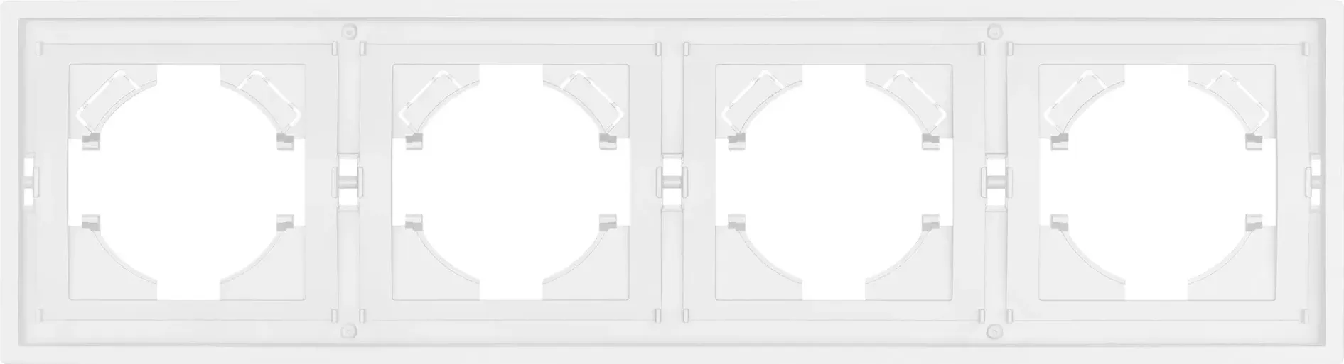 Рамка для выключателей и розеток Arlight FRM-TENDO-PL-4-WH / 053847 — фото 2