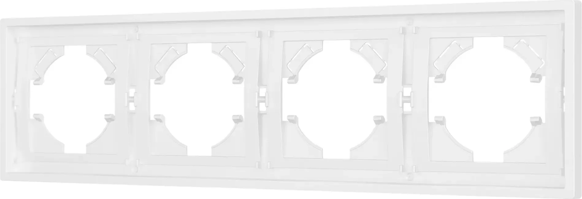 Рамка для выключателей и розеток Arlight FRM-TENDO-PL-4-WH / 053847