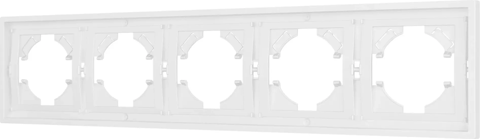 Рамка для выключателей и розеток Arlight FRM-TENDO-PL-5-WH / 053851