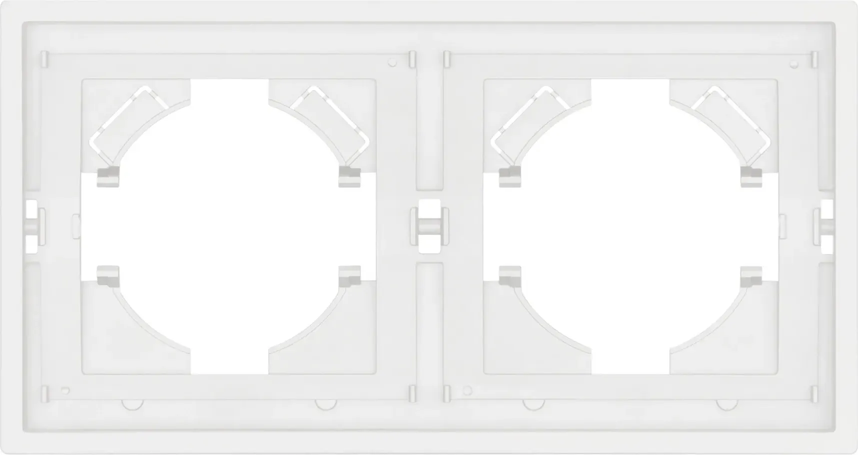 Рамка для выключателей и розеток Arlight FRM-TENDO-SFPL-2-WH / 054649 — фото 2