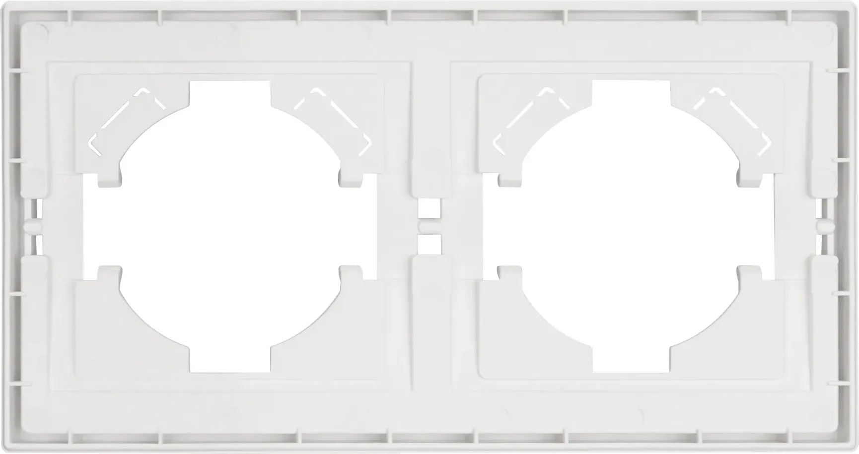 Рамка для выключателей и розеток Arlight FRM-TENDO-SFPL-2-WH / 054649 — фото 3