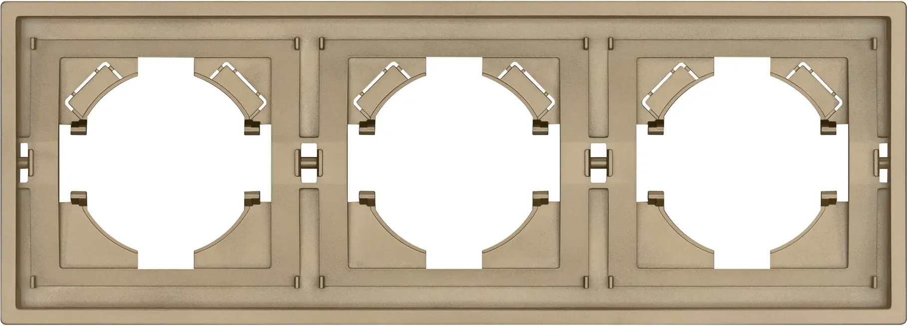 Рамка для выключателей и розеток Arlight FRM-TENDO-SFPL-3-GD / 054651 — фото 3