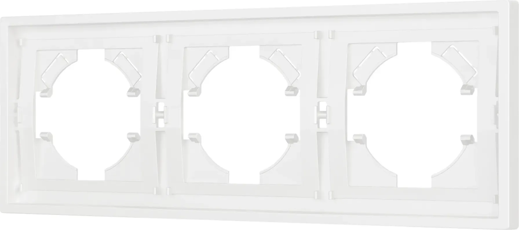 Рамка для выключателей и розеток Arlight FRM-TENDO-SFPL-3-WH / 054653