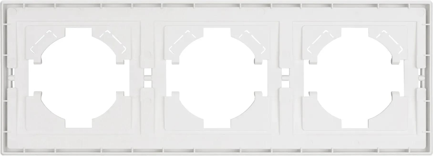 Рамка для выключателей и розеток Arlight FRM-TENDO-SFPL-3-WH / 054653 — фото 3