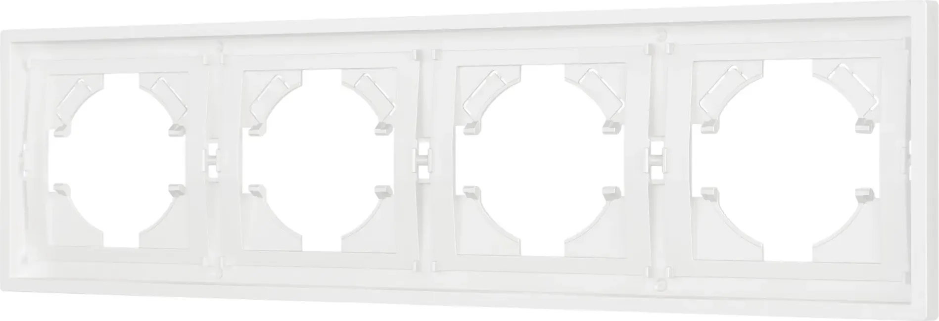 Рамка для выключателей и розеток Arlight FRM-TENDO-SFPL-4-WH / 054656