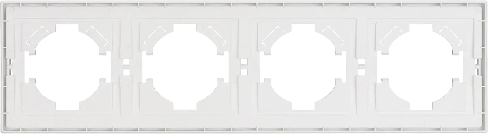 Рамка для выключателей и розеток Arlight FRM-TENDO-SFPL-4-WH / 054656 — фото 3