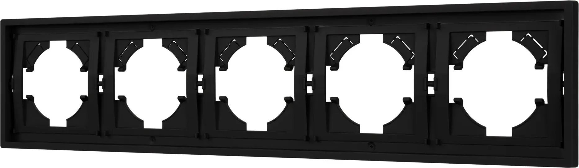 Рамка для выключателей и розеток Arlight FRM-TENDO-SFPL-5-BK / 054657