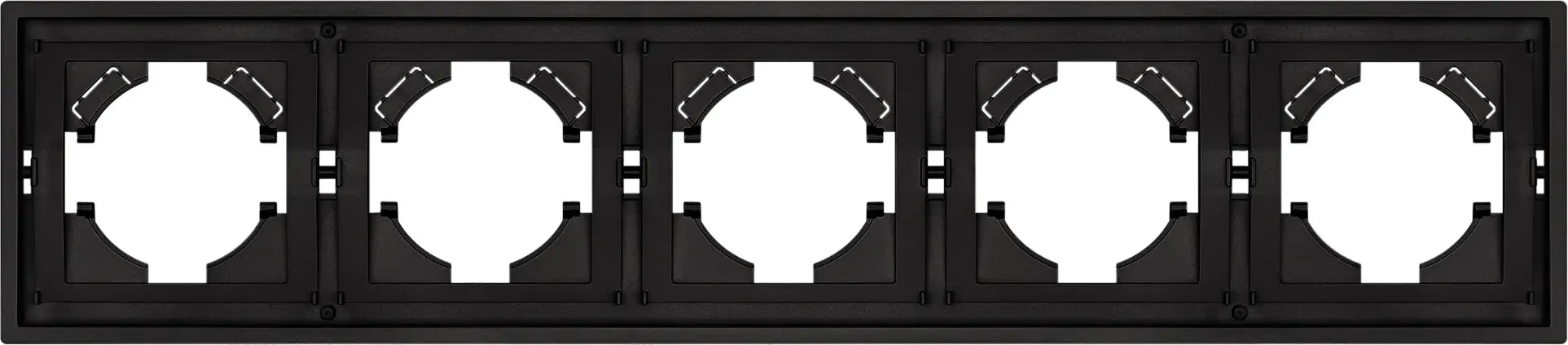 Рамка для выключателей и розеток Arlight FRM-TENDO-SFPL-5-BK / 054657 — фото 3