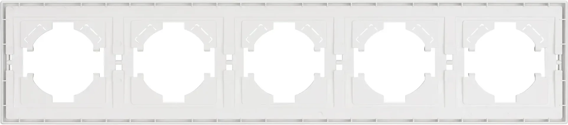 Рамка для выключателей и розеток Arlight FRM-TENDO-SFPL-5-WH / 054660 — фото 2