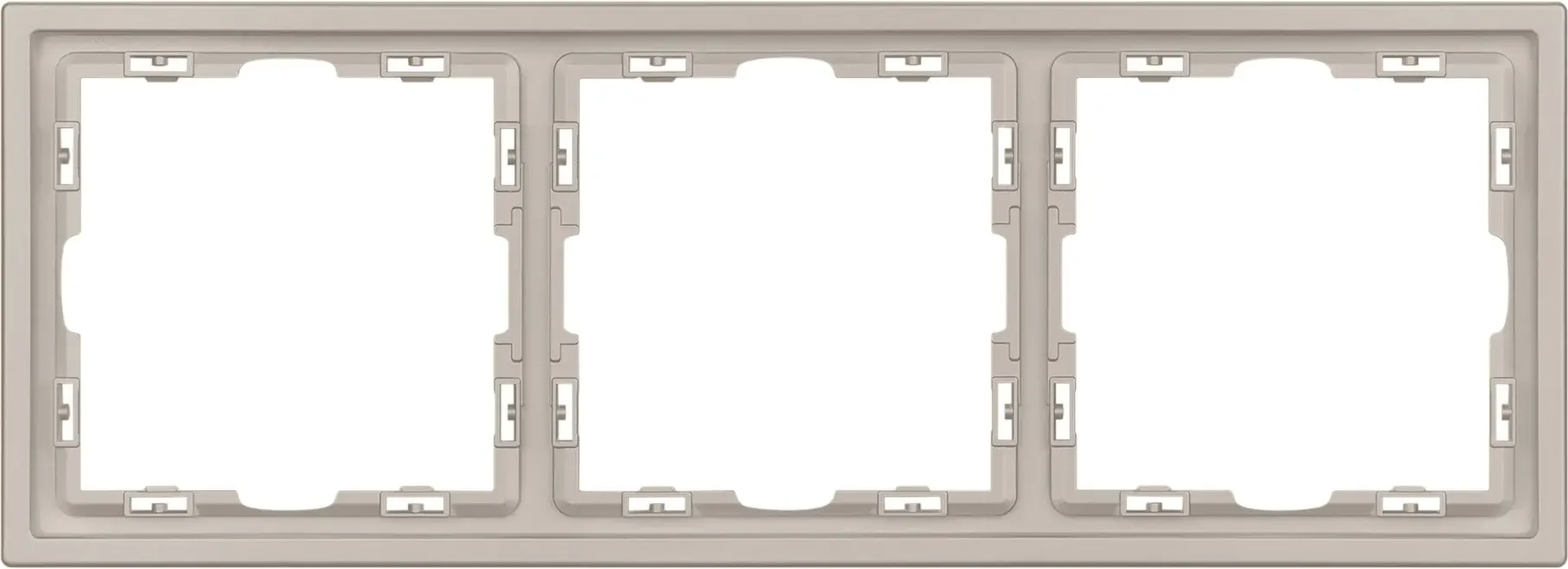 Рамка для выключателей и розеток Arlight FRM-NOBE-SFPL-3-CA / 059458 — фото 2