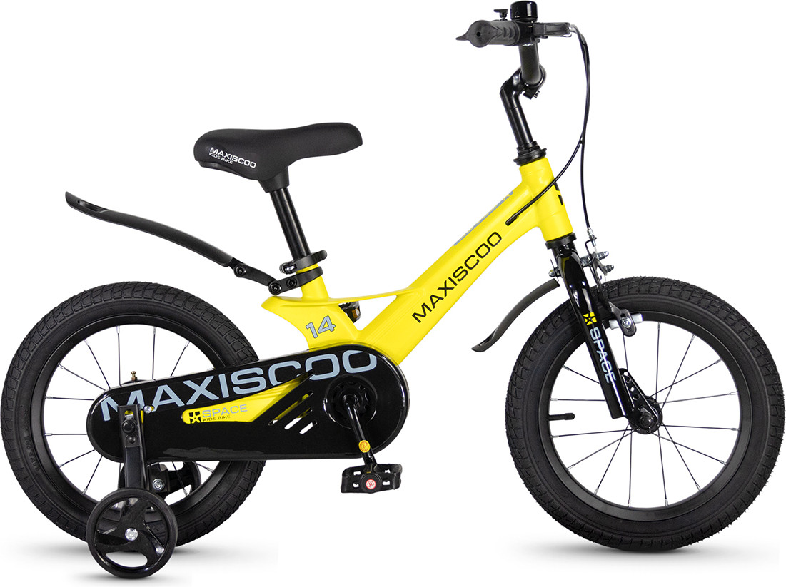 Детский велосипед Maxiscoo Space Стандарт Плюс 14 2026 / MSC-S1451 (желтый матовый)