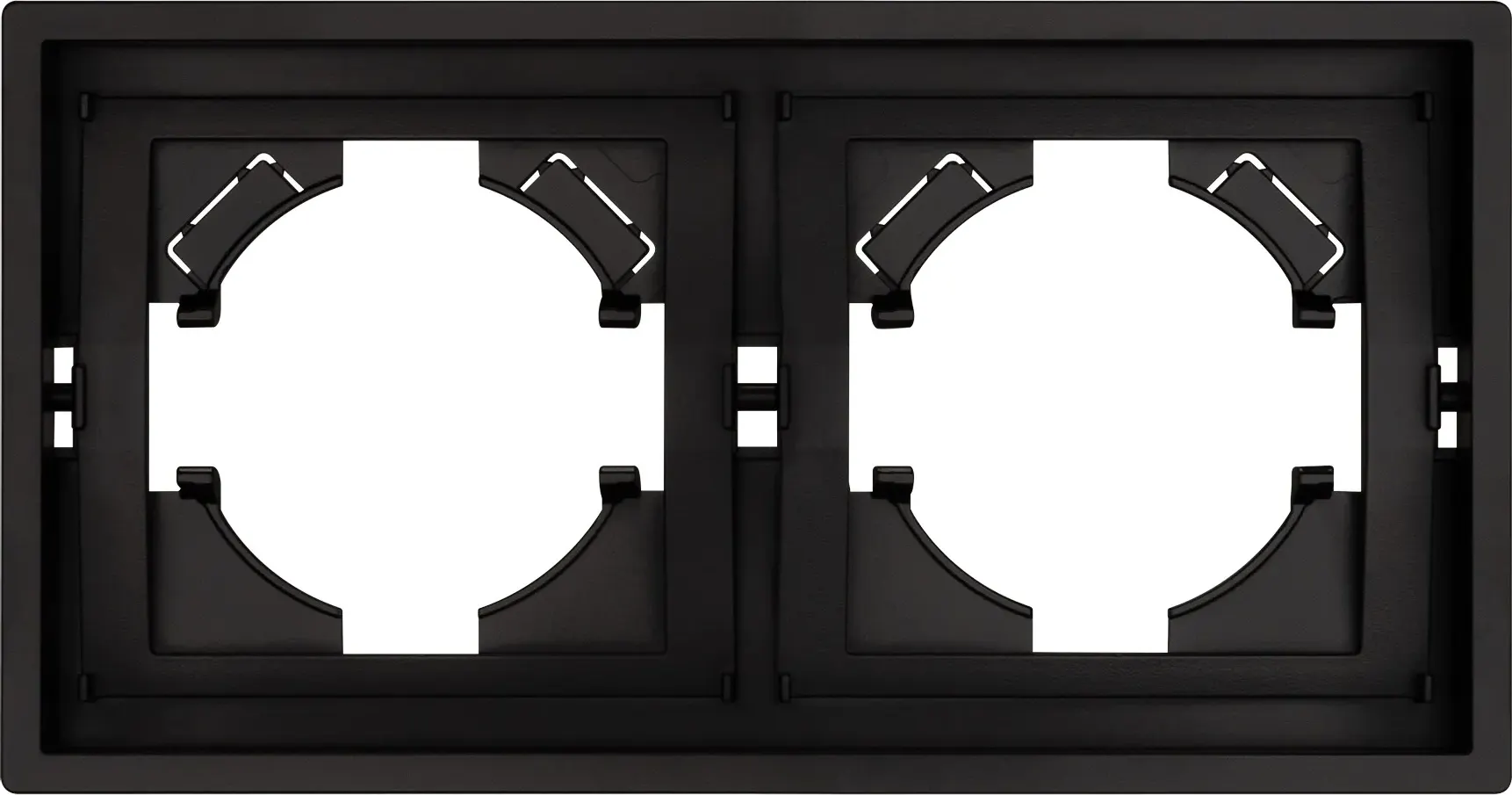 Рамка для выключателей и розеток Arlight FRM-TENDO-PL-2-BK / 053840 — фото 3