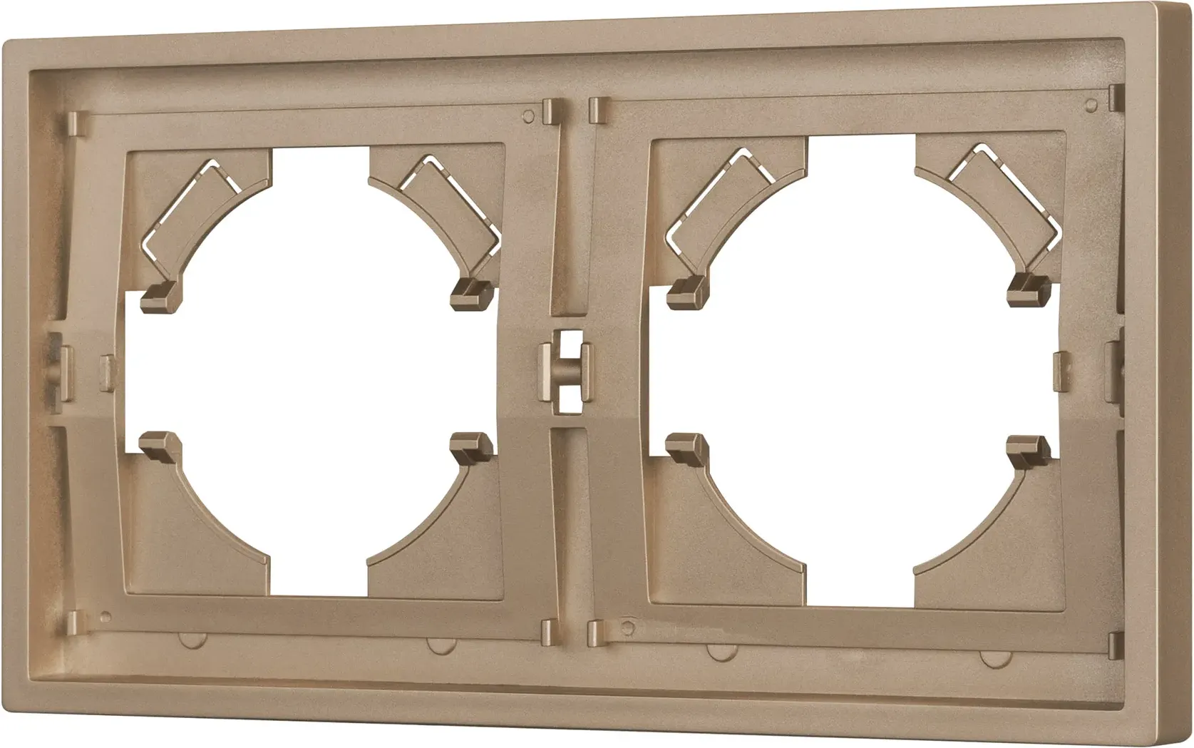 Рамка для выключателей и розеток Arlight FRM-TENDO-PL-2-GD / 053842