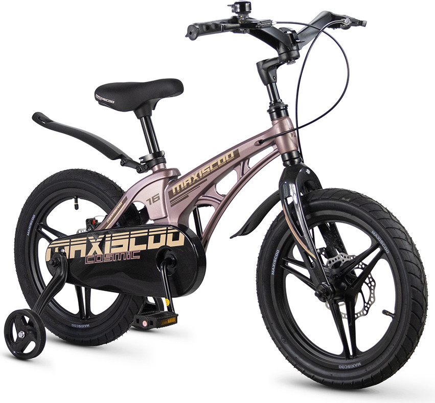 Детский велосипед Maxiscoo Cosmic Deluxe 16 2026 / MSC-C1655D (бронзовый матовый, разобранный, в коробке) — фото 2