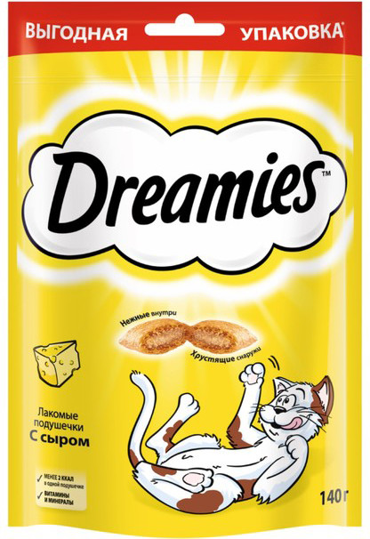 Лакомство для кошек Dreamies с сыром (140г)