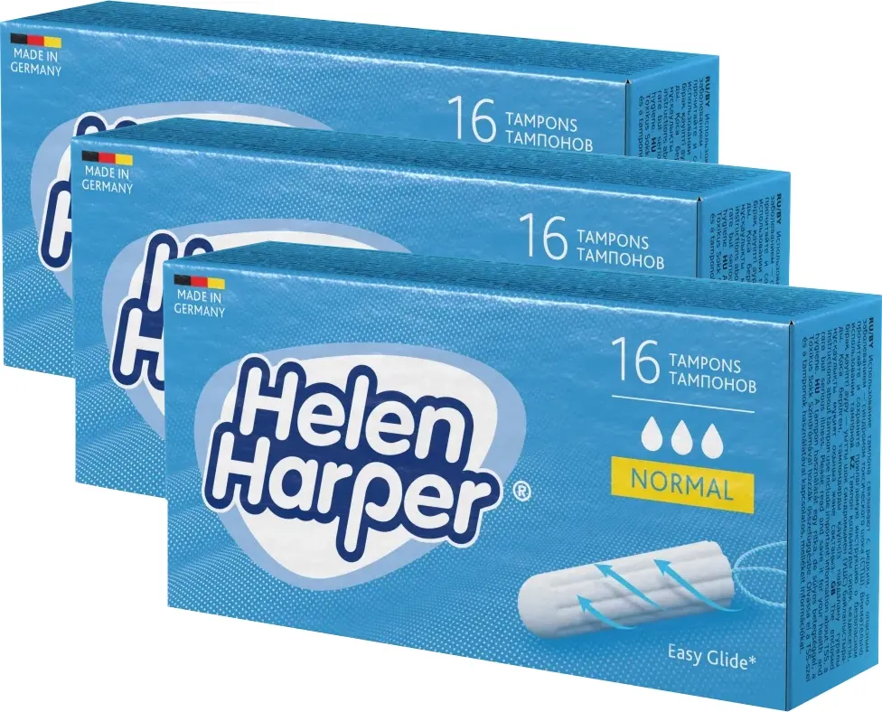 Тампоны гигиенические Helen Harper Normal Безаппликаторные (3x16шт)