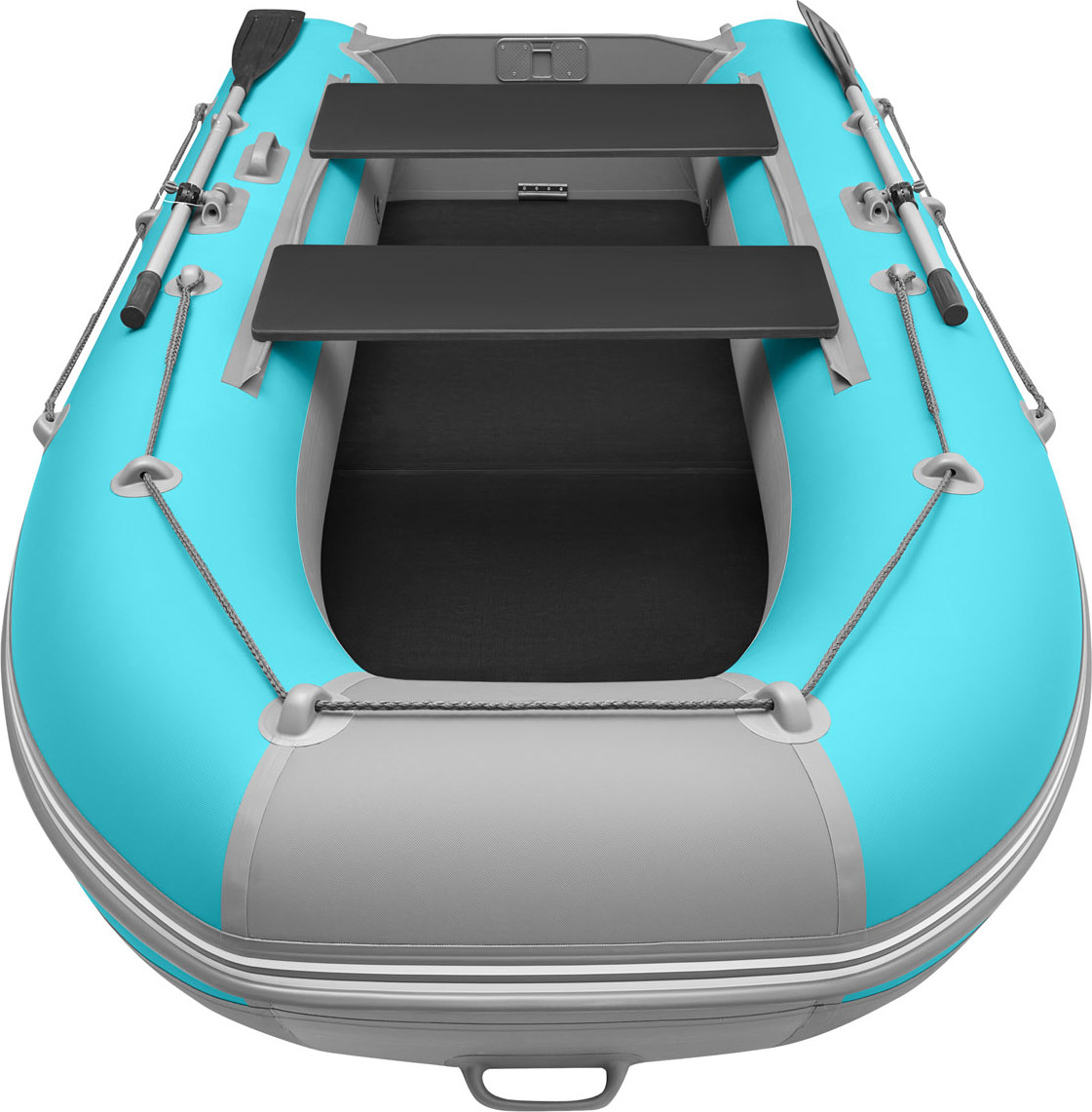 Надувная лодка Roger Boat Hunter 3000 (без киля, бирюзовый/серый комби) — фото 5