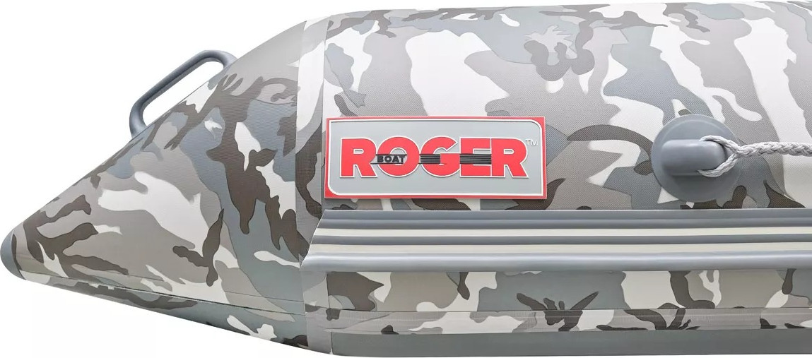 Надувная лодка Roger Boat Hunter 3000 (без киля, серый камуфляж/графит комби) — фото 5