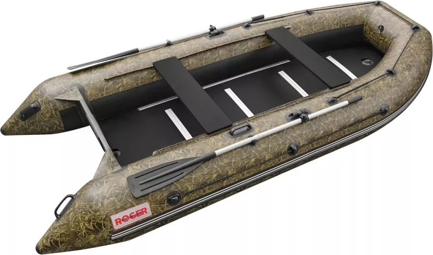 Надувная лодка Roger Boat Hunter 3000 (без киля, камуфляж камыш/черный комби)