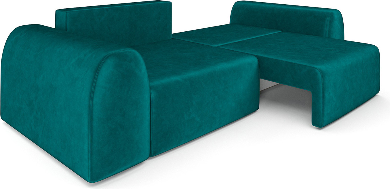 Диван Mebel-Ars Флип (бархат сине-зеленый Star Velvet 43 Black Green) — фото 6