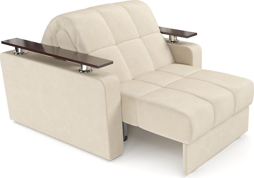 Кресло-кровать Mebel-Ars Бакли (бархат бежевый Star Velvet 6 Light Beige) — фото 5