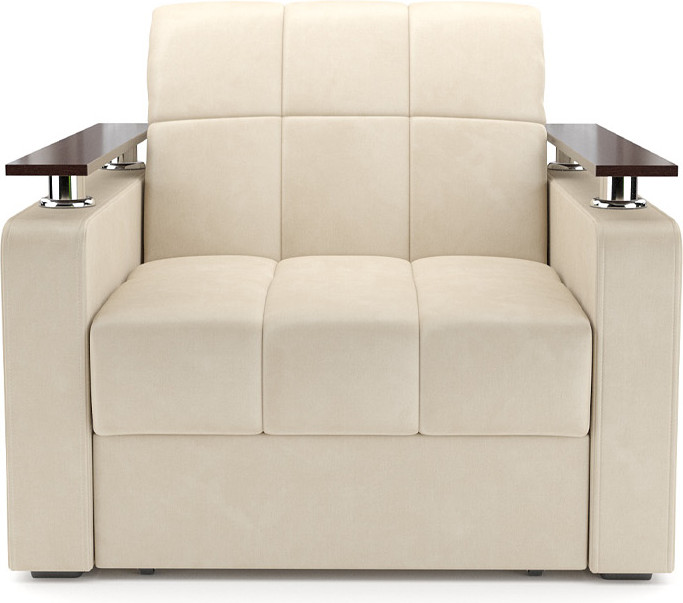 Кресло-кровать Mebel-Ars Бакли (бархат бежевый Star Velvet 6 Light Beige) — фото 3
