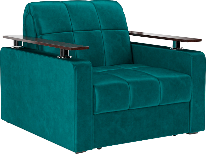 Кресло-кровать Mebel-Ars Бакли (бархат сине-зеленый Star Velvet 43 Black Green)