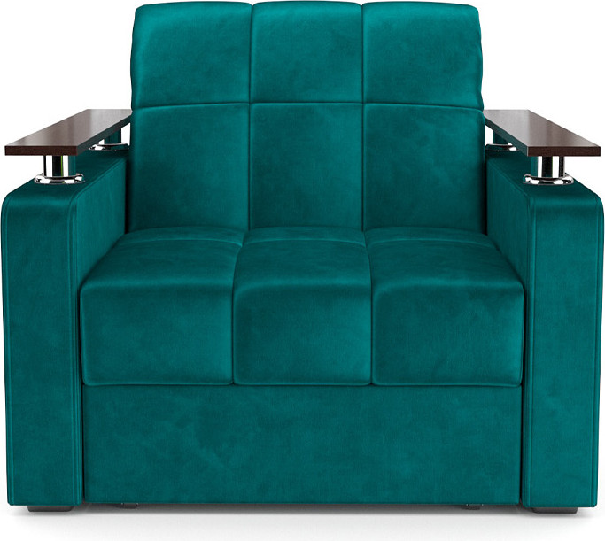 Кресло-кровать Mebel-Ars Бакли (бархат сине-зеленый Star Velvet 43 Black Green) — фото 3