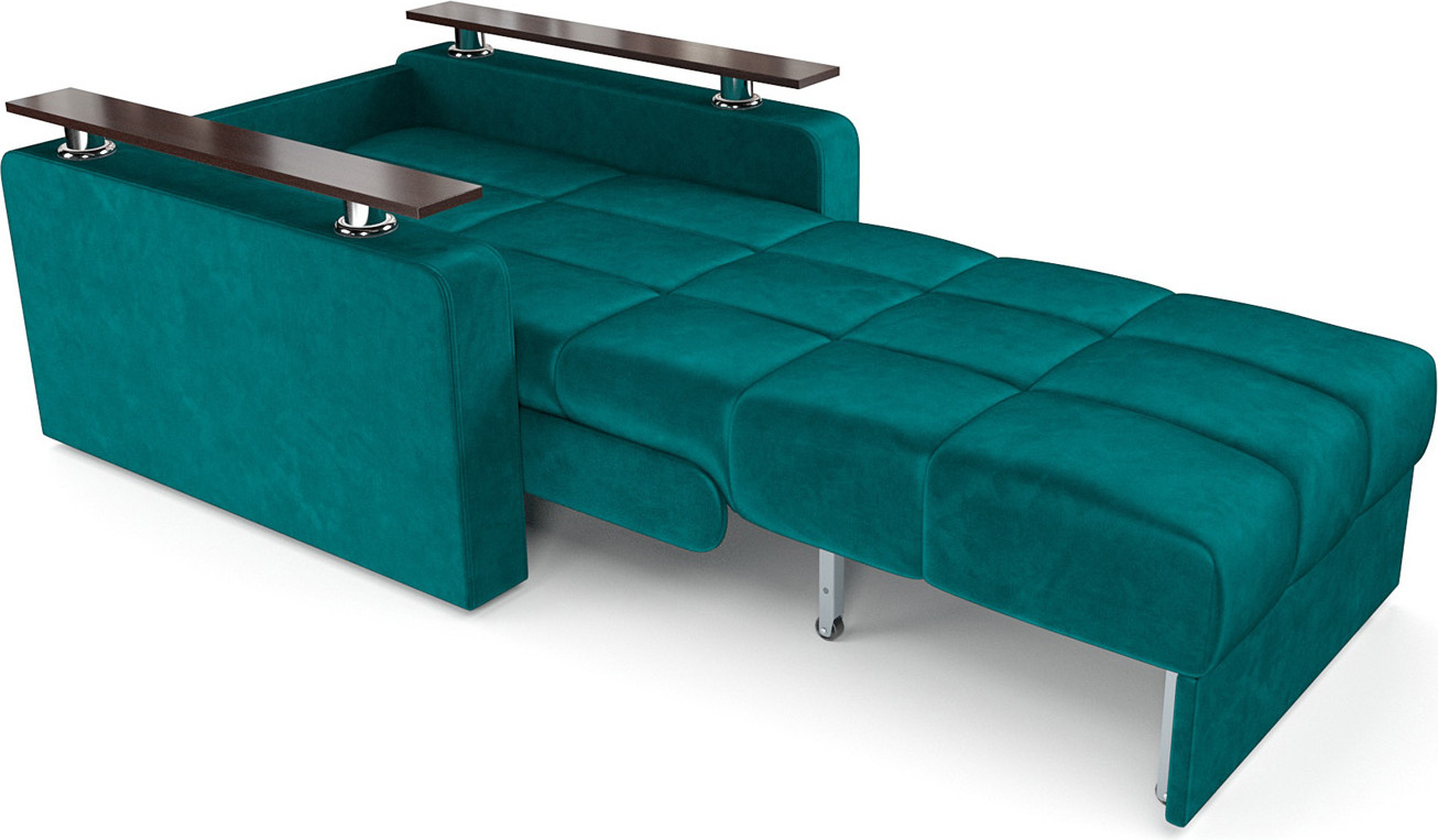 Кресло-кровать Mebel-Ars Бакли (бархат сине-зеленый Star Velvet 43 Black Green) — фото 6